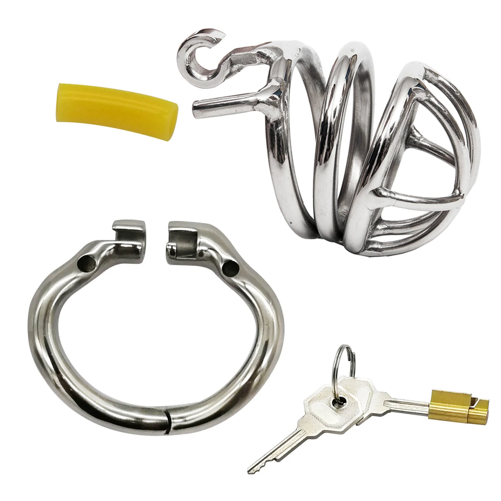 Ergonomic Stainless Steel Stealth Chastity Device - Image 3