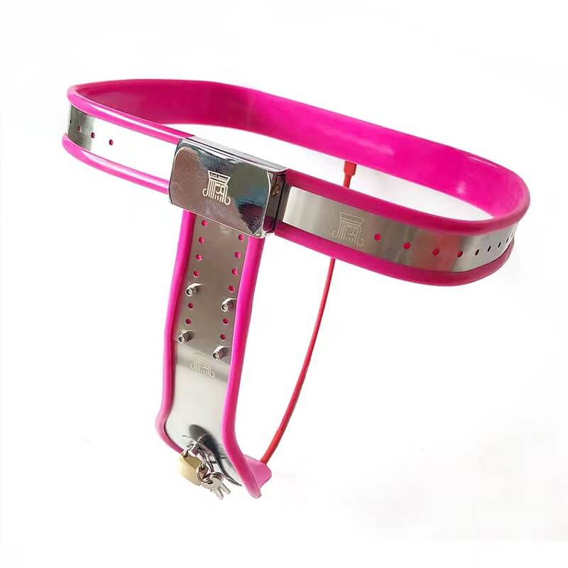 Female Adjustable Waist Stainless Steel Chastity Belt - Image 4