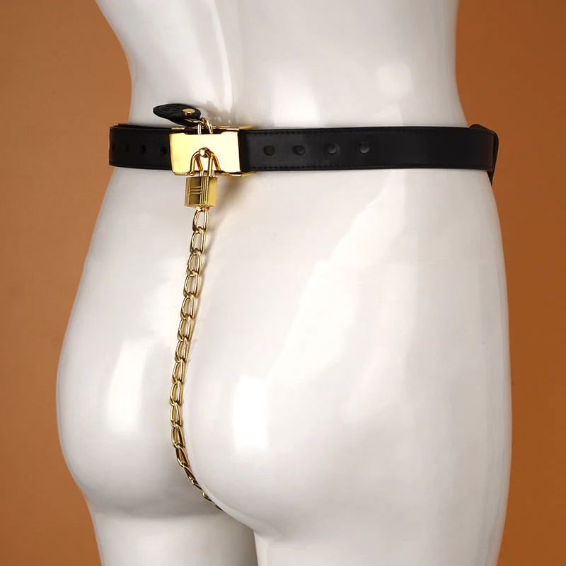 Female Chatity Leather Belt - Image 4