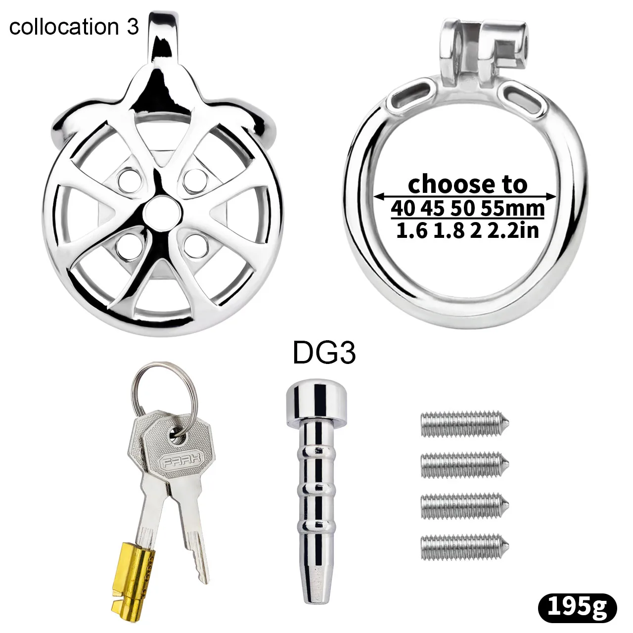 Flat Cock Cage With Removable Spikes - Image 10
