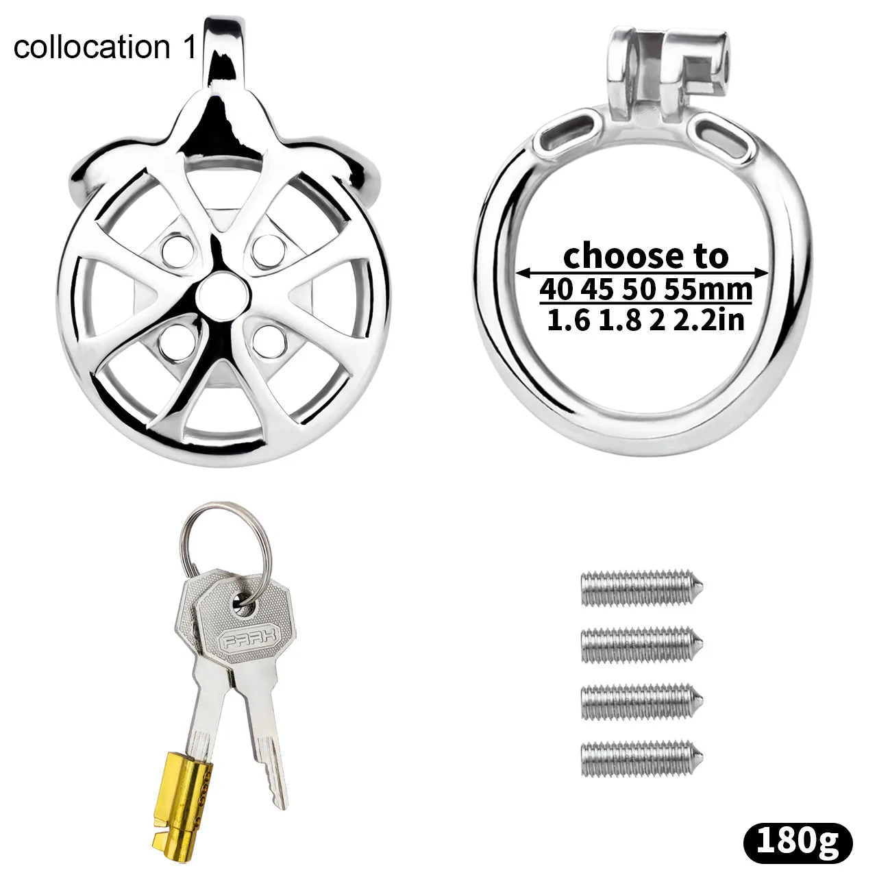 Flat Cock Cage With Removable Spikes - Image 12