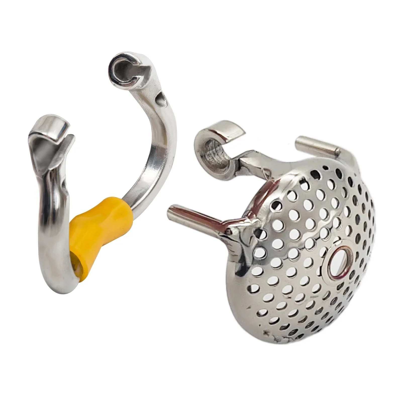 Flat Honeycomb Stainless Steel Chastity Device - Image 4