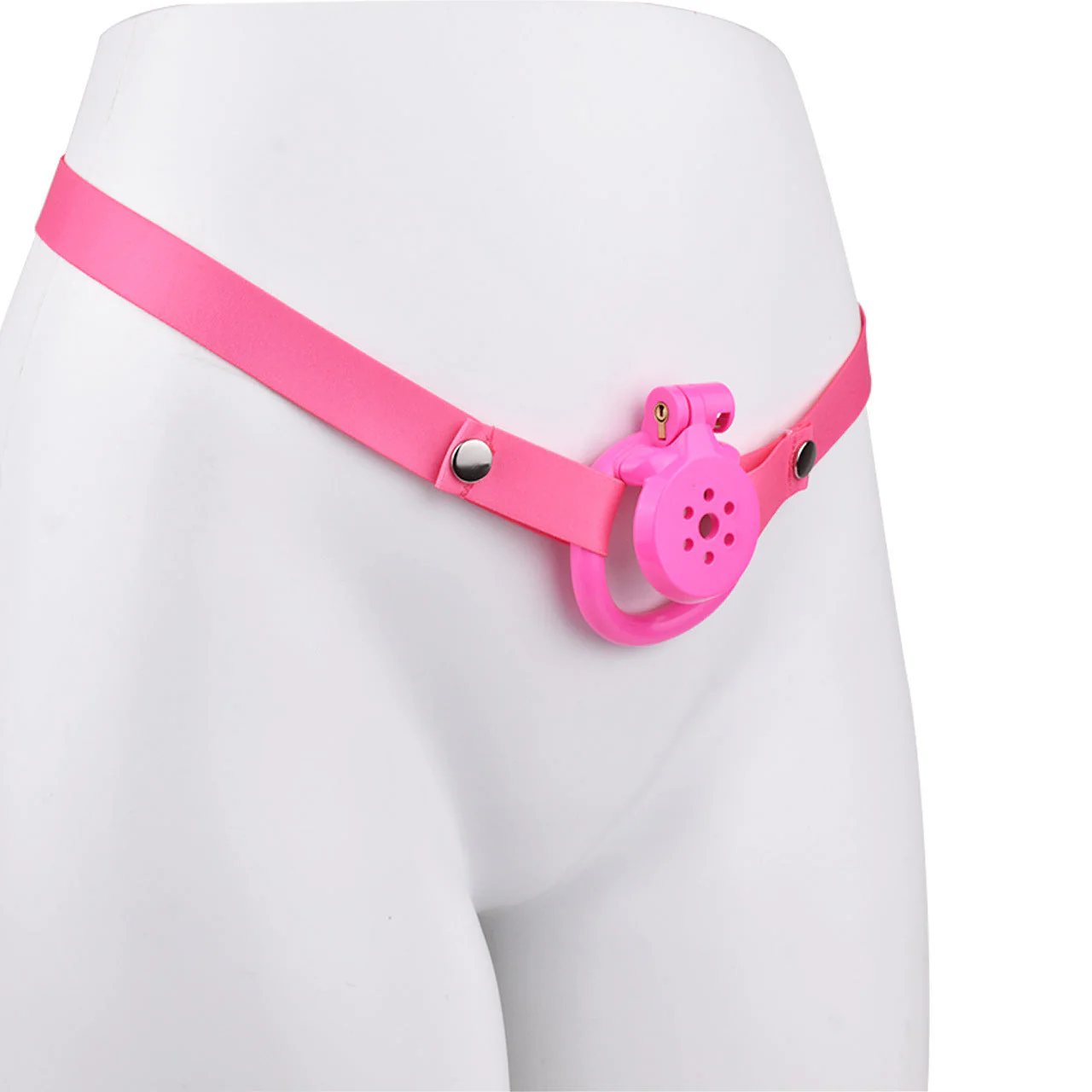 Flat Pink Cock Cage with Urethral - Image 8