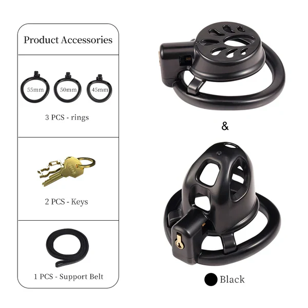 Flat & Small Chastity Cage Set - Image 4