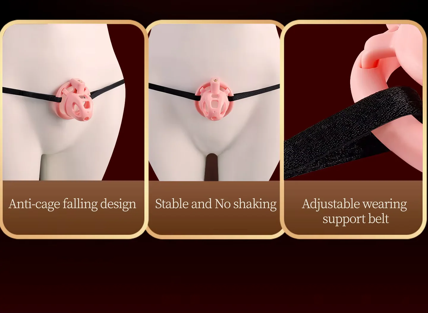 Flat & Small Chastity Cage Set - Image 7