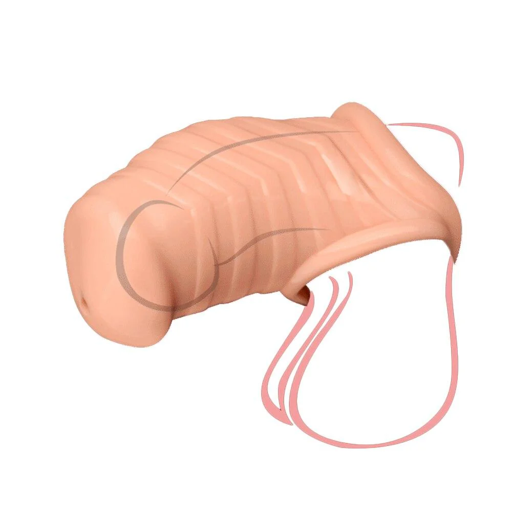 Silicone Chastity Cage Soft & Perverse 3.54 inches Long - Image 2