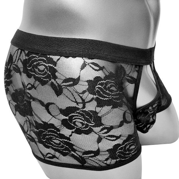 Floral Lace See-through Panties - Image 2