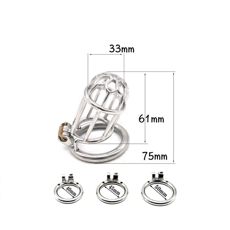 CC68 Steel Chastity Cage - Image 5