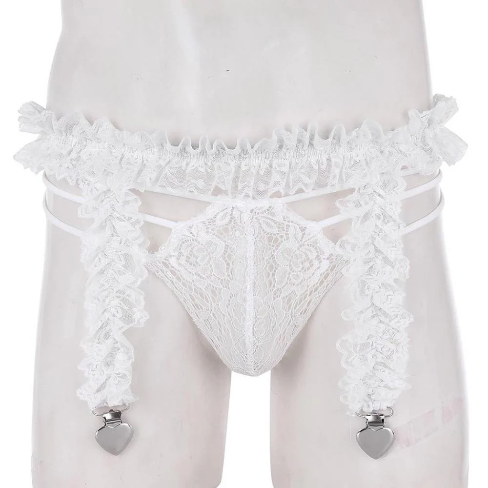Heart Clips Garter Belt w/ G-string - Image 4