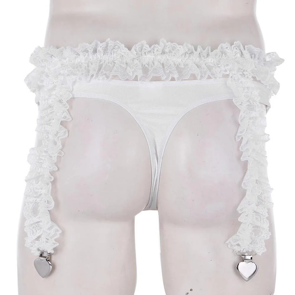 Heart Clips Garter Belt w/ G-string - Image 5