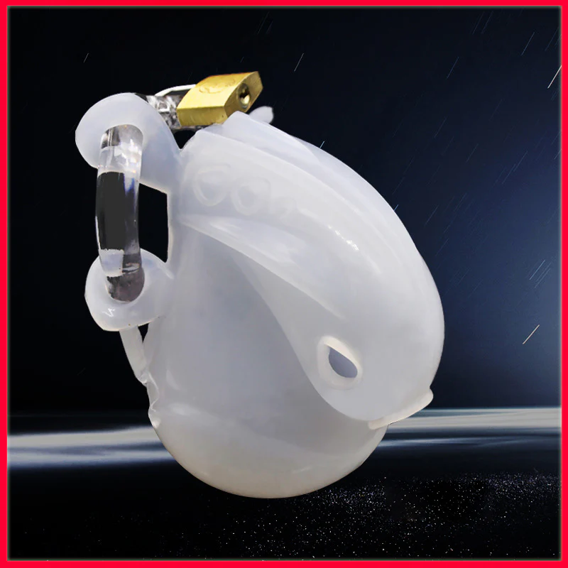 Full Wrapping Silicone Chastity Device With Adjustable Ring - Image 5