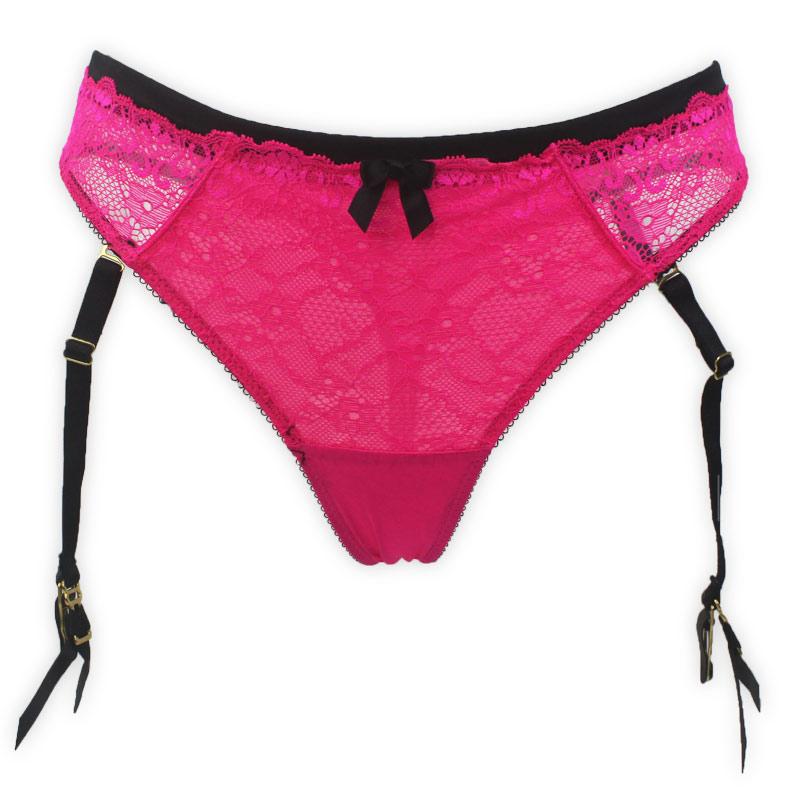 Gauze Lace Garter Belt w/ Removable Straps