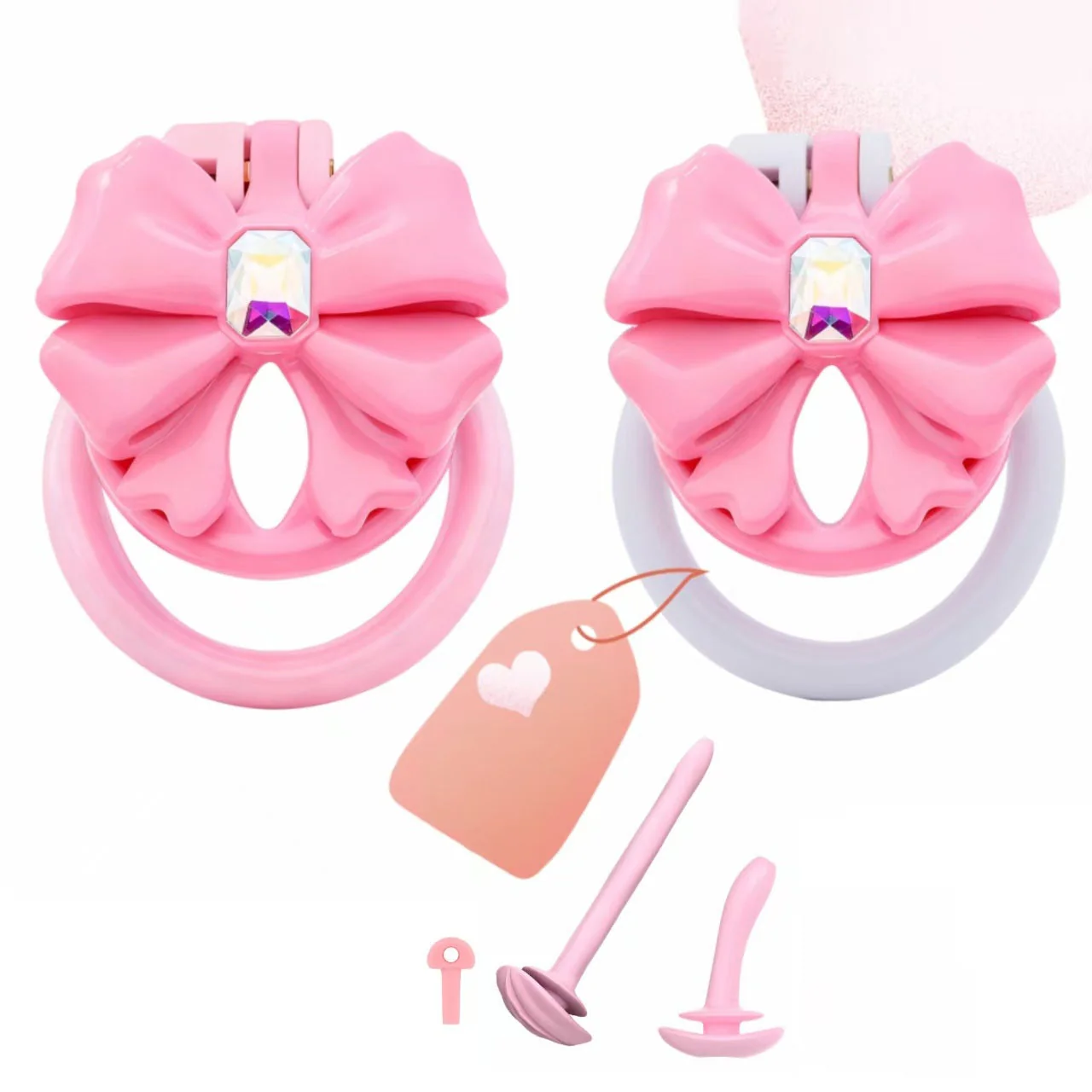Gem Bowknot Chastity Device - Image 2