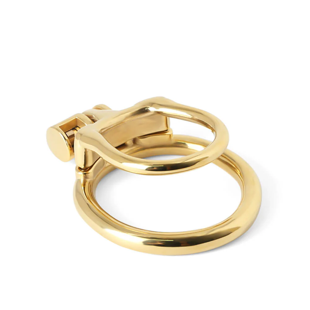 Gold MAMBA-ZERO Stainless Steel Chastity cage - Image 3
