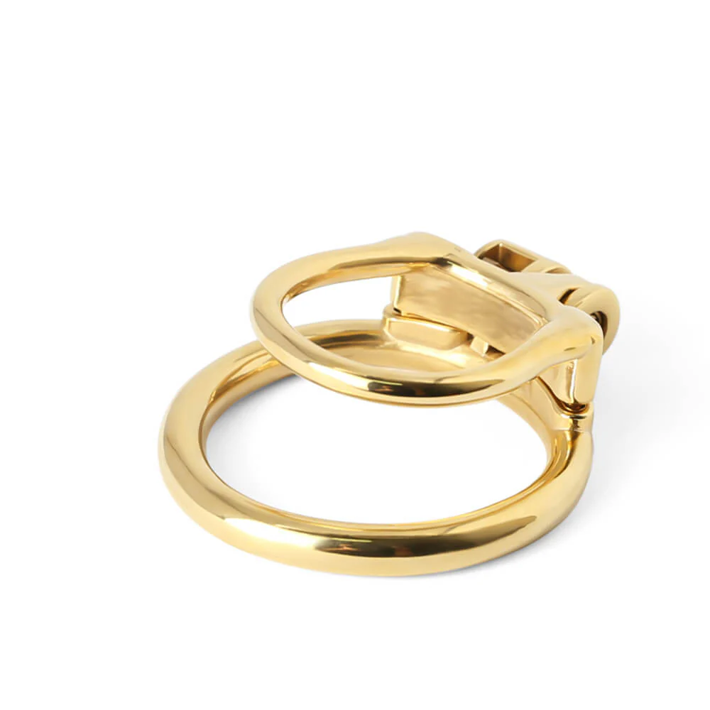 Gold MAMBA-ZERO Stainless Steel Chastity cage - Image 4