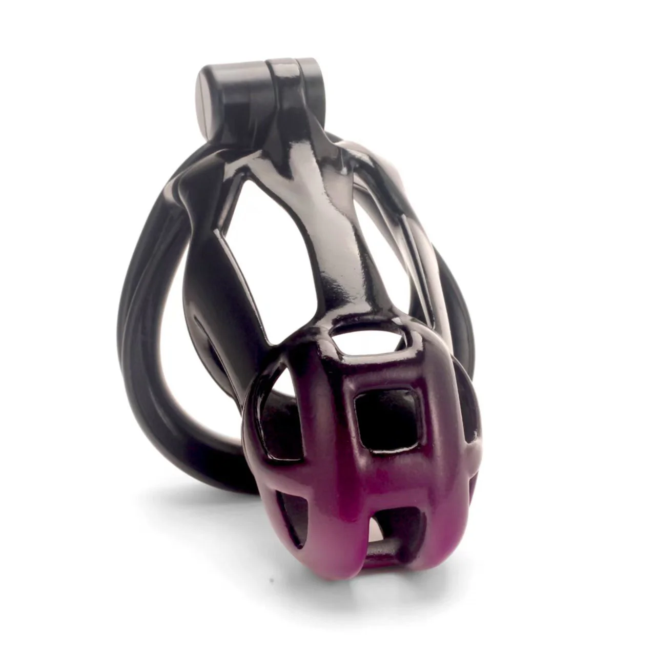 Gradation Black Purple Cobra Chastity Cage - Image 10