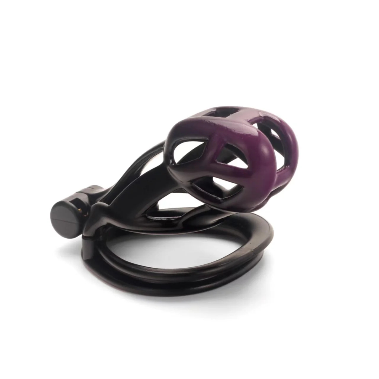 Gradation Black Purple Cobra Chastity Cage - Image 7