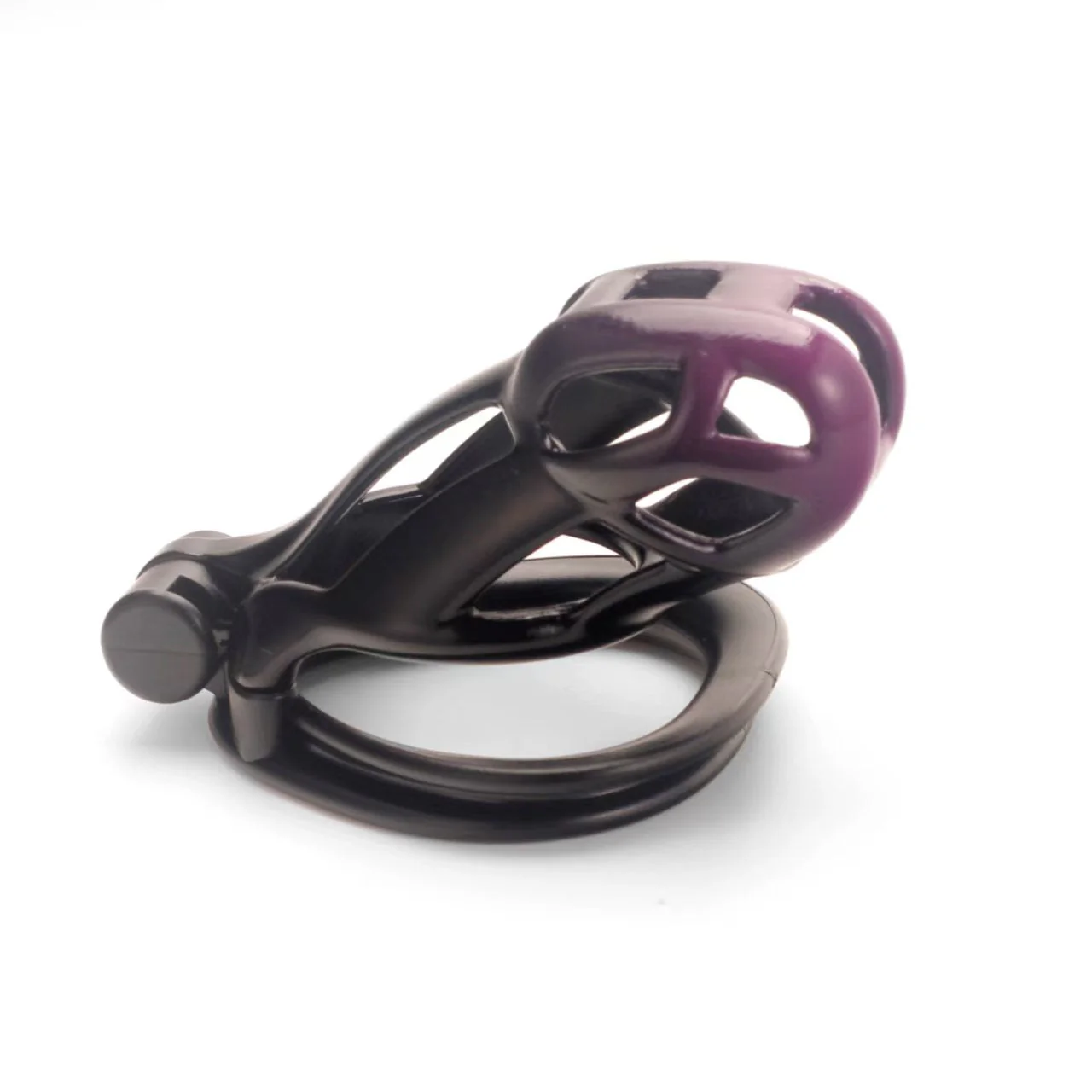 Gradation Black Purple Cobra Chastity Cage - Image 8