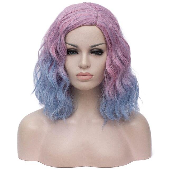 Gradient Short Wavy Wig - Image 4