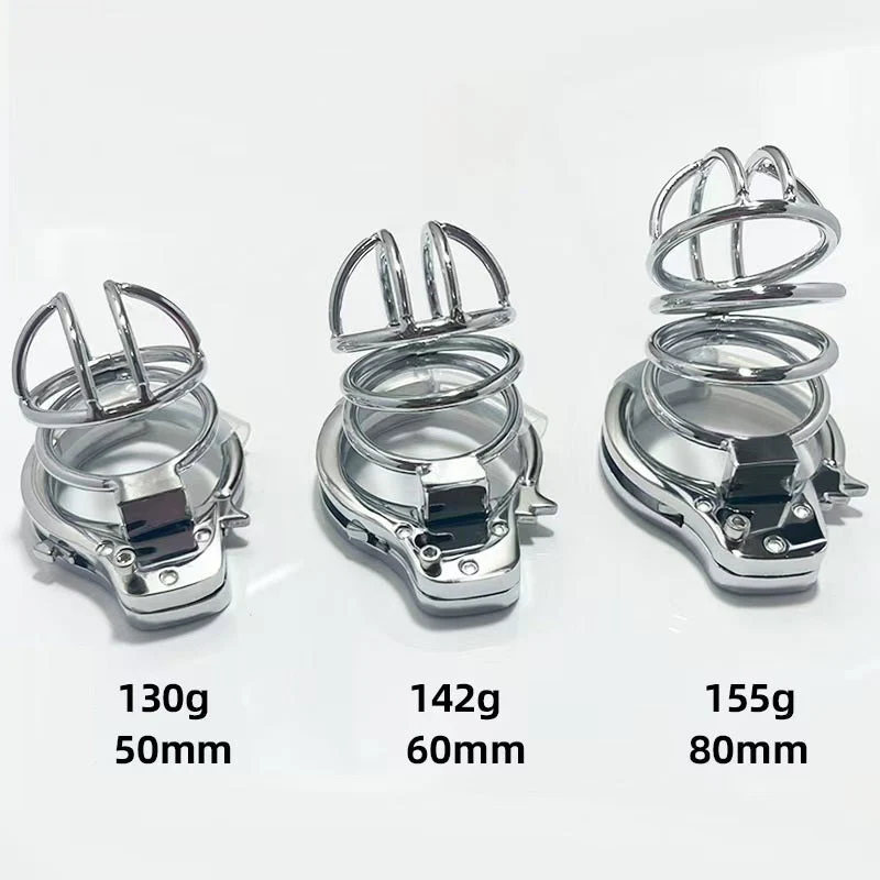 Handcuffs Style Metal Chastity Cage - Image 4