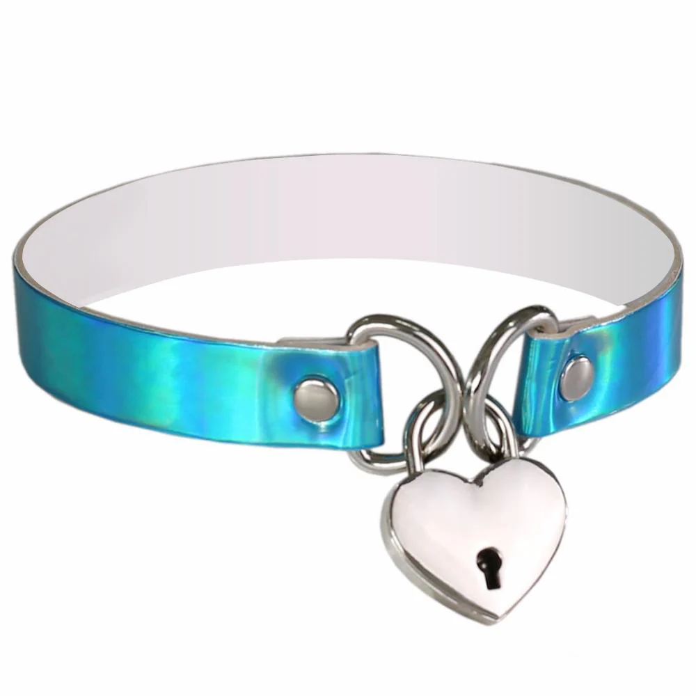 Heart & Key Sissy Locker Choker - Image 3