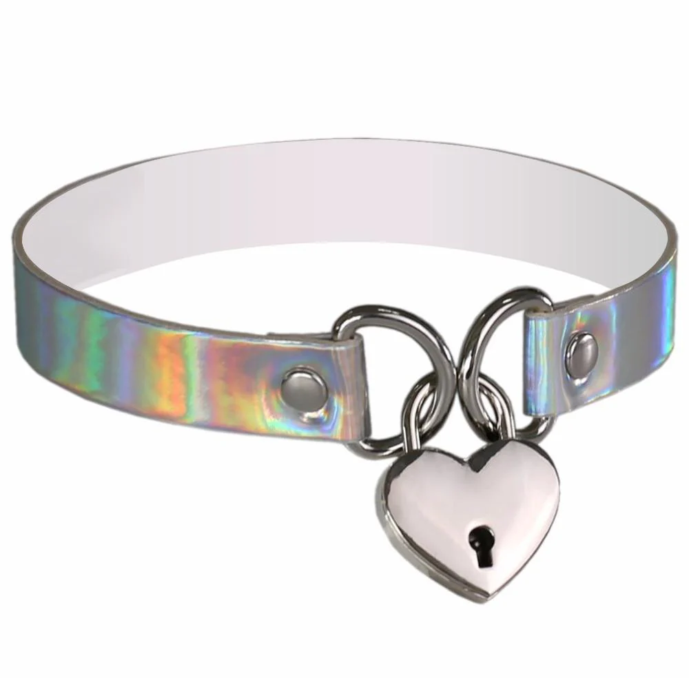 Heart & Key Sissy Locker Choker - Image 4