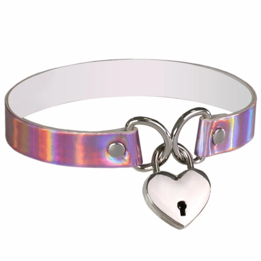 Heart & Key Sissy Locker Choker - Image 5