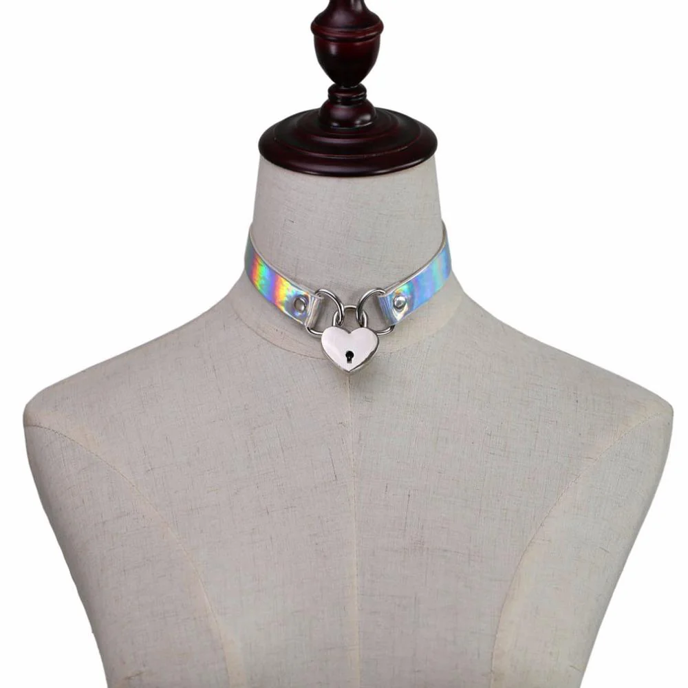 Heart & Key Sissy Locker Choker - Image 6