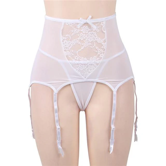 High Waist Lace Garter Belt - Image 3