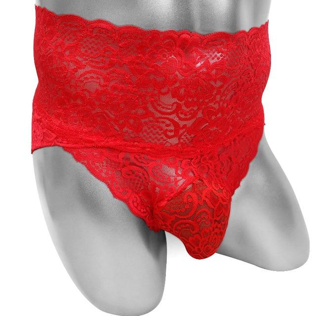 High Waist Lace Sissy Panties - Image 2
