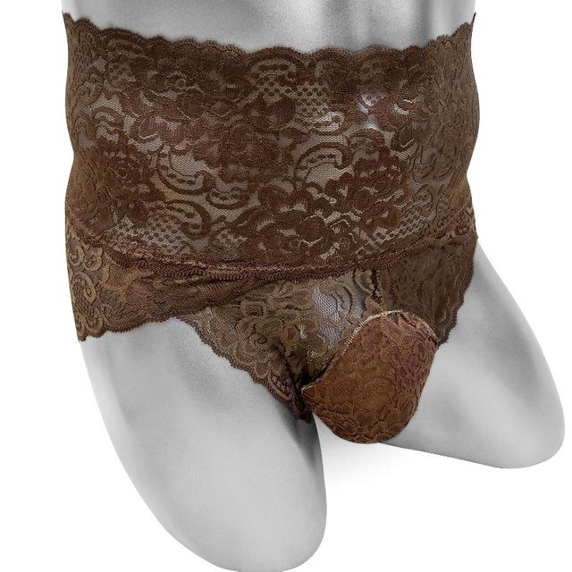 High Waist Lace Sissy Panties - Image 4