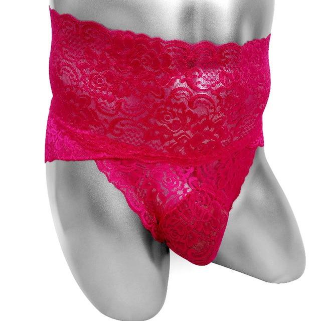 High Waist Lace Sissy Panties - Image 5