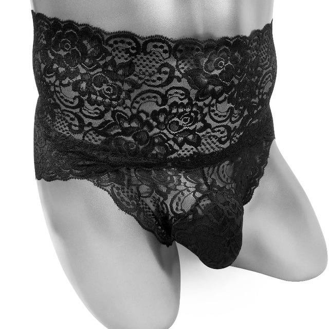 High Waist Lace Sissy Panties - Image 6
