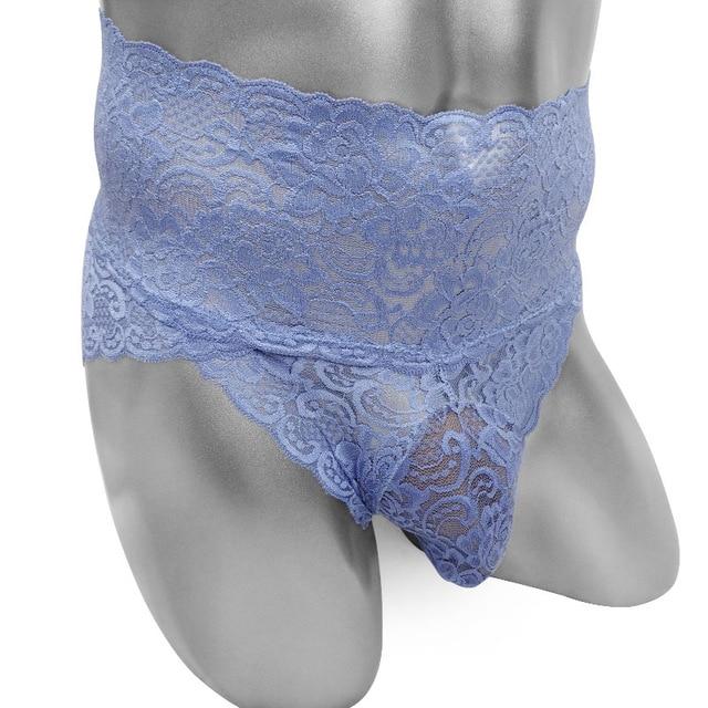 High Waist Lace Sissy Panties - Image 7