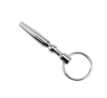 Hollow Penis Plug with Metal Glans Rings - Image 7