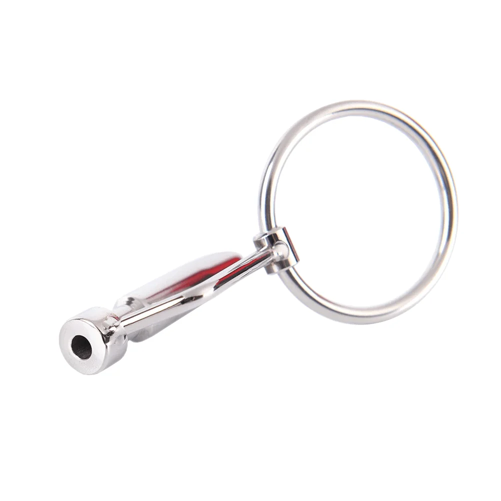 Hollow Steel Urethral Dilator With Cock Ring - Image 10