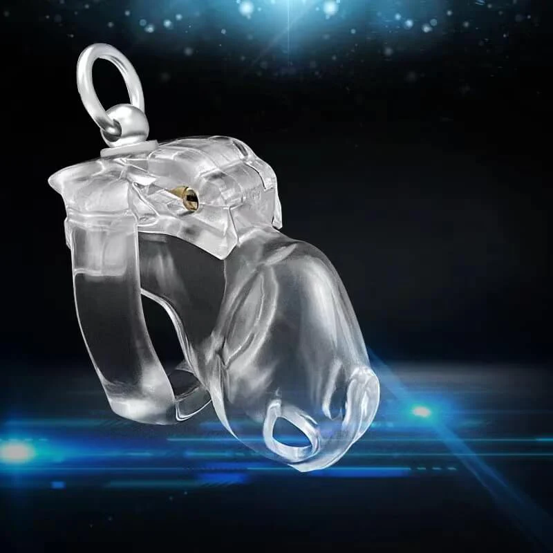 HT-V4 Cage with Binding Loop Ring Male Chastity Device - Image 3