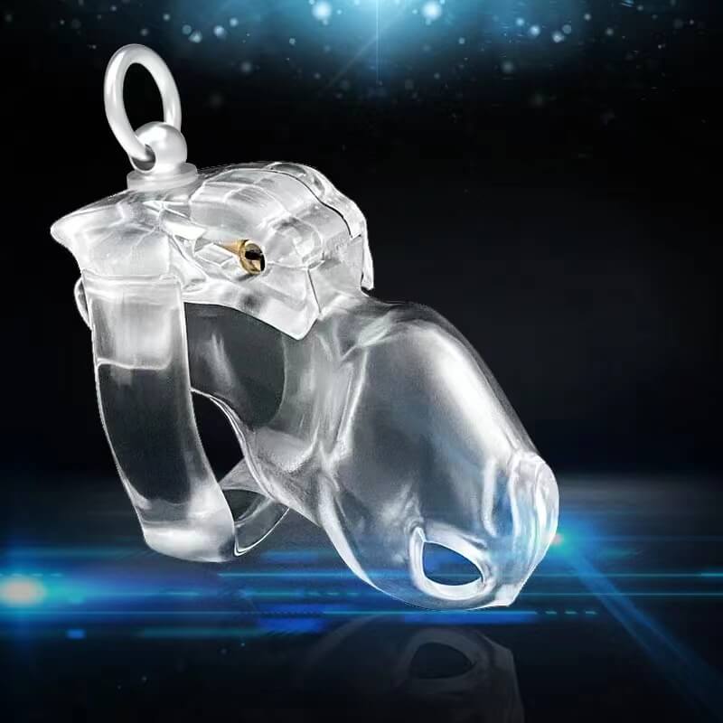 HT-V4 Cage with Binding Loop Ring Male Chastity Device - Image 4