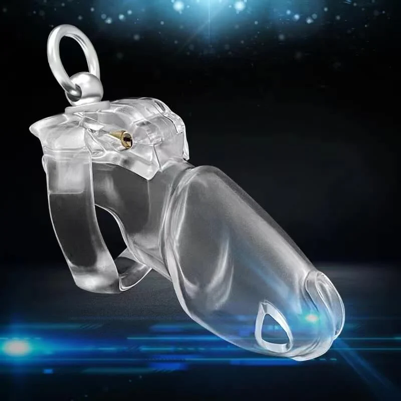 HT-V4 Cage with Binding Loop Ring Male Chastity Device - Image 6