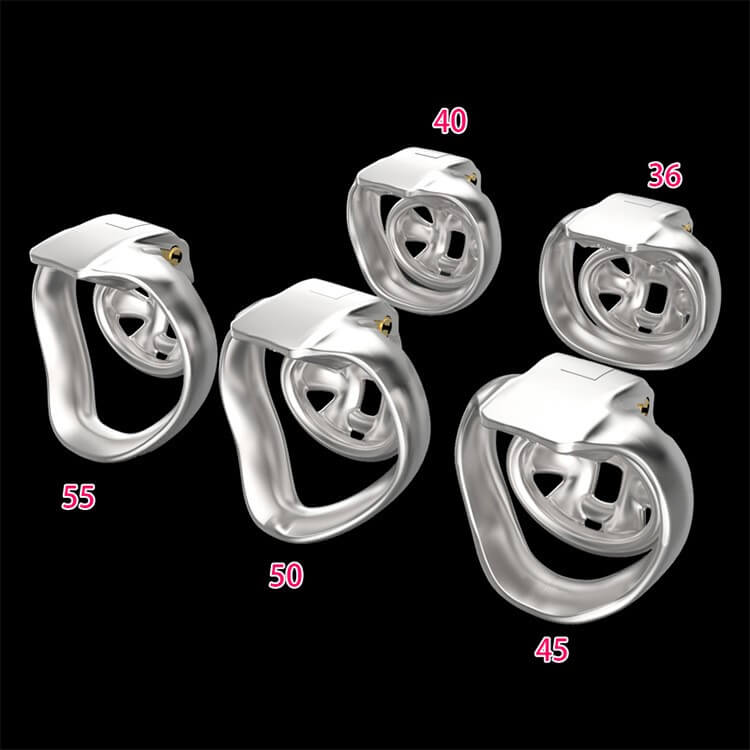 HT-V4 Nub Stainless Steel Chastity Cage - Image 3