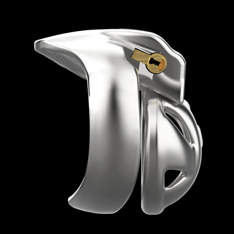 HT-V4 Nub Stainless Steel Chastity Cage - Image 4