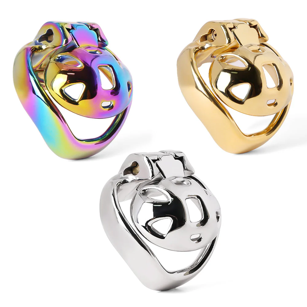 HT-V4 Stainless Steel Super Small Chastity Cage - Image 7