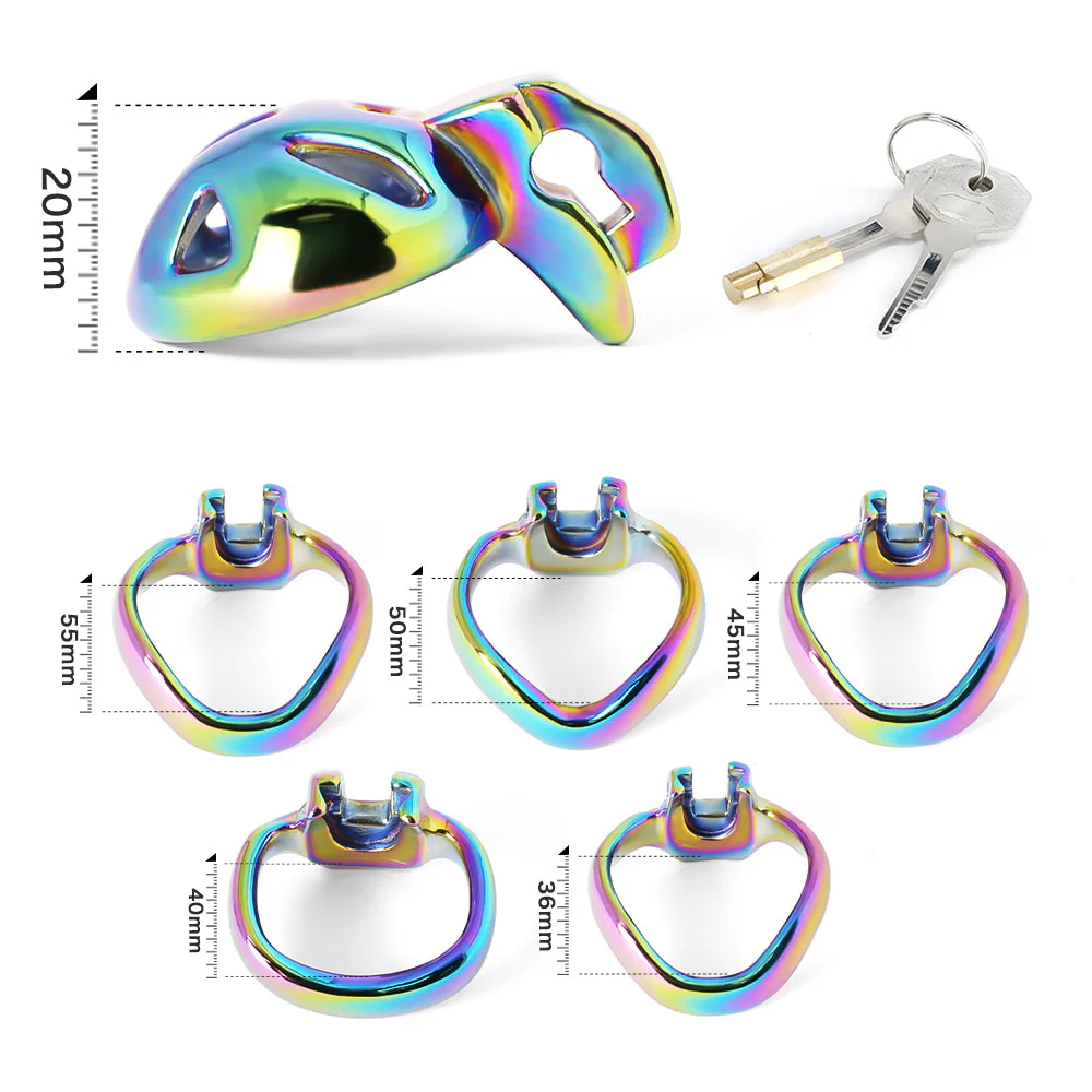 HT-V4 Stainless Steel Super Small Chastity Cage's Ring - Image 3