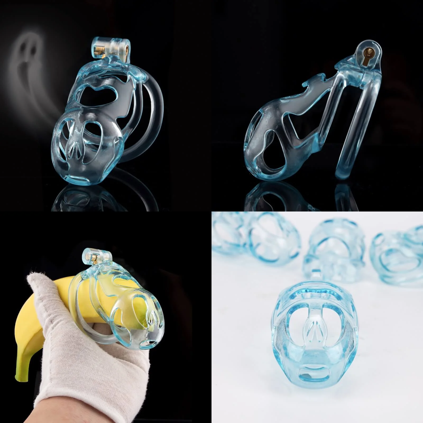 Ice Ghost Lightweight 3D Printed Chastity Cage - Image 3