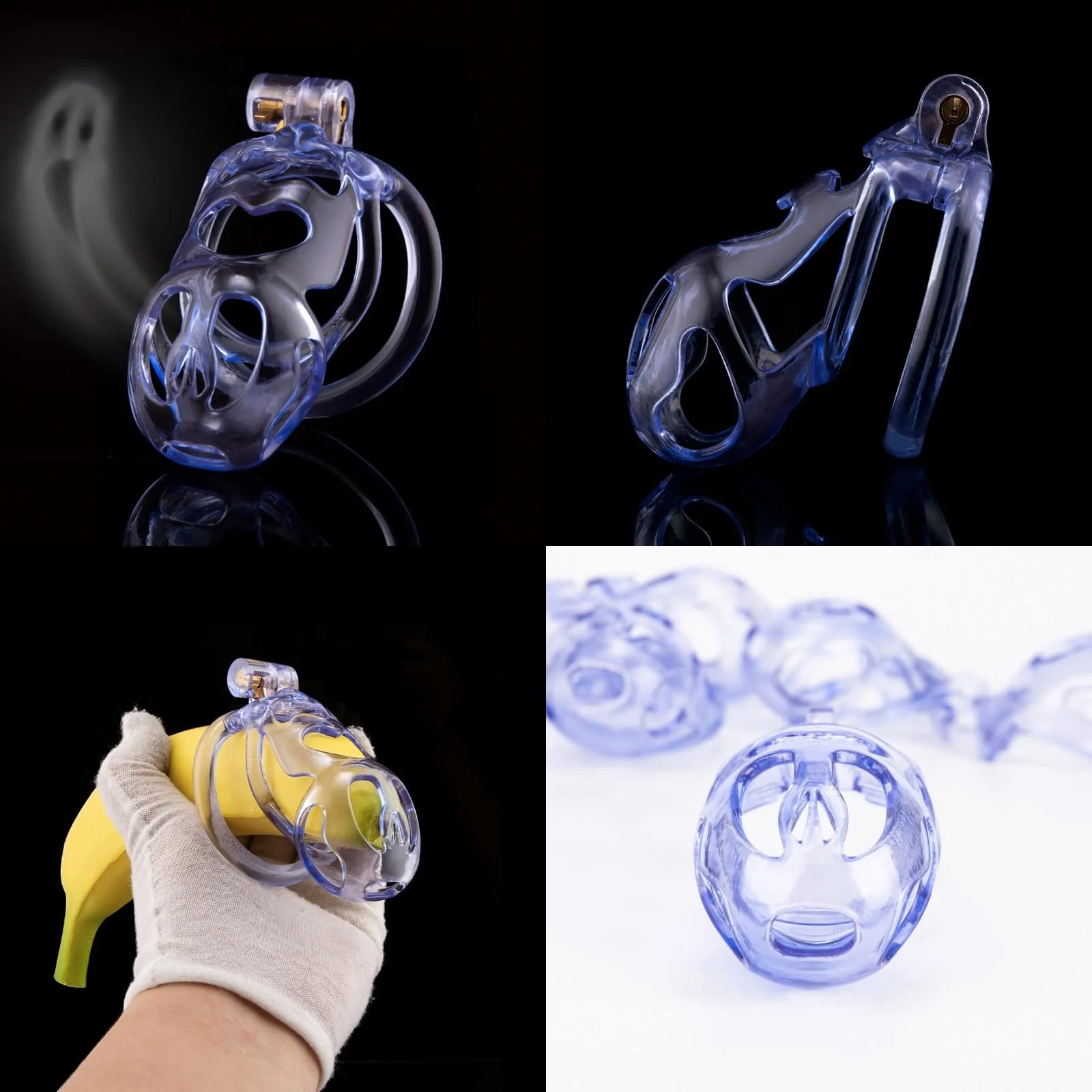 Ice Ghost Lightweight 3D Printed Chastity Cage - Image 4