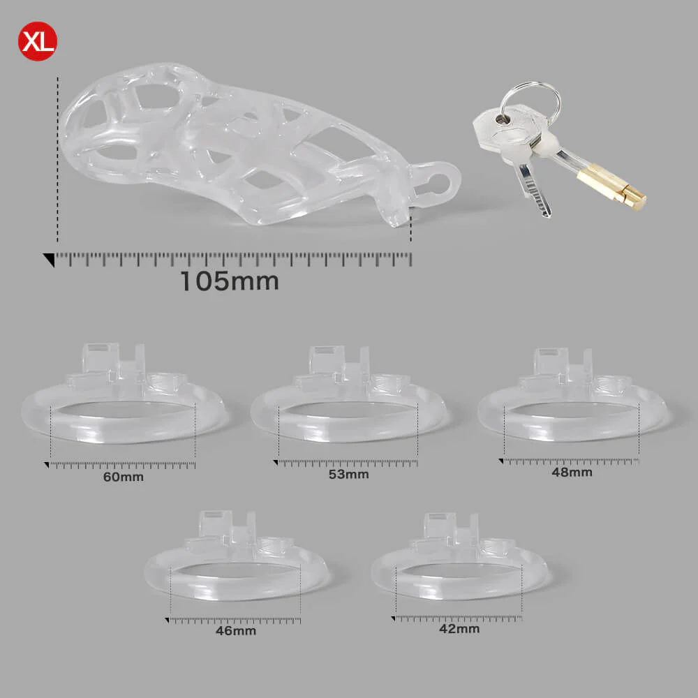Ice Vision Desigh Clear Cobra Chastity Cage - Image 10