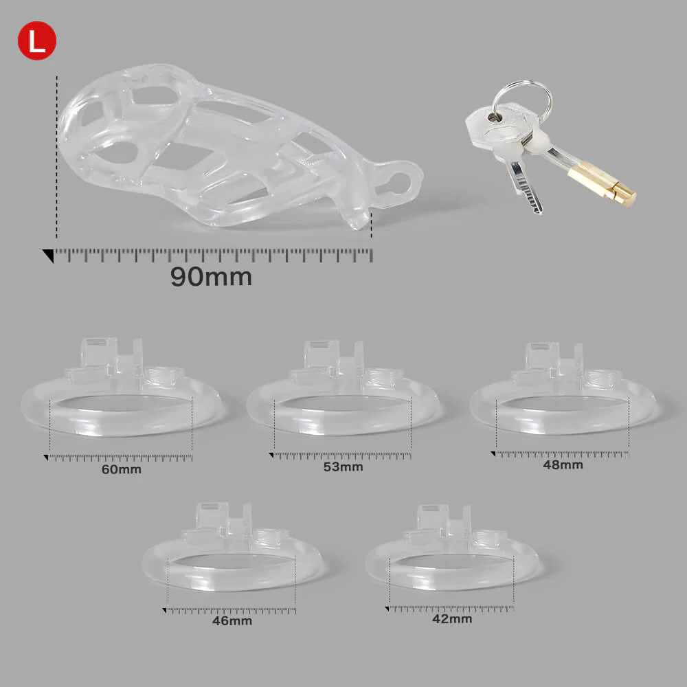 Ice Vision Desigh Clear Cobra Chastity Cage - Image 8