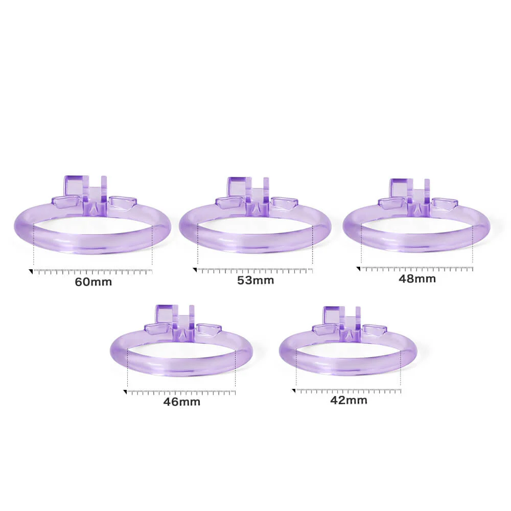 Ice Vision Desigh Purple Cobra Chastity Cage - Image 11