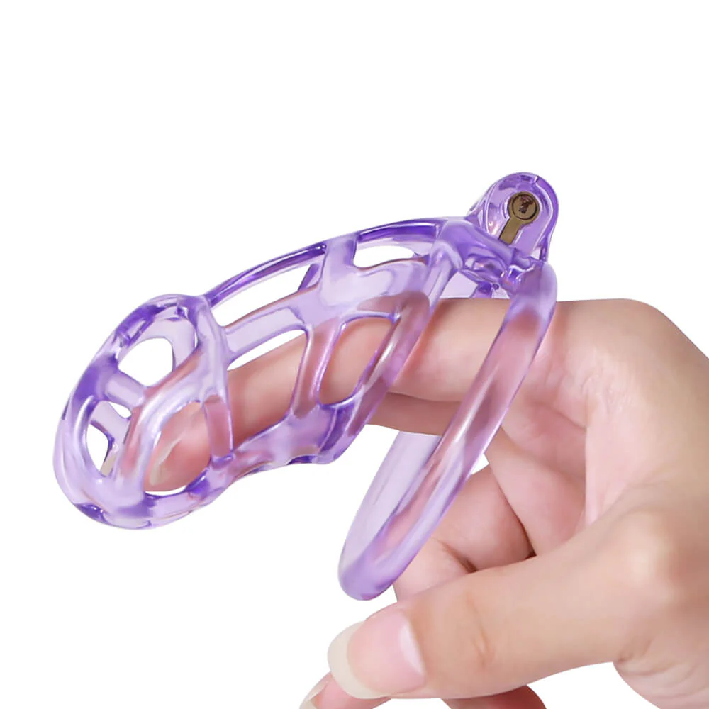 Ice Vision Desigh Purple Cobra Chastity Cage - Image 2