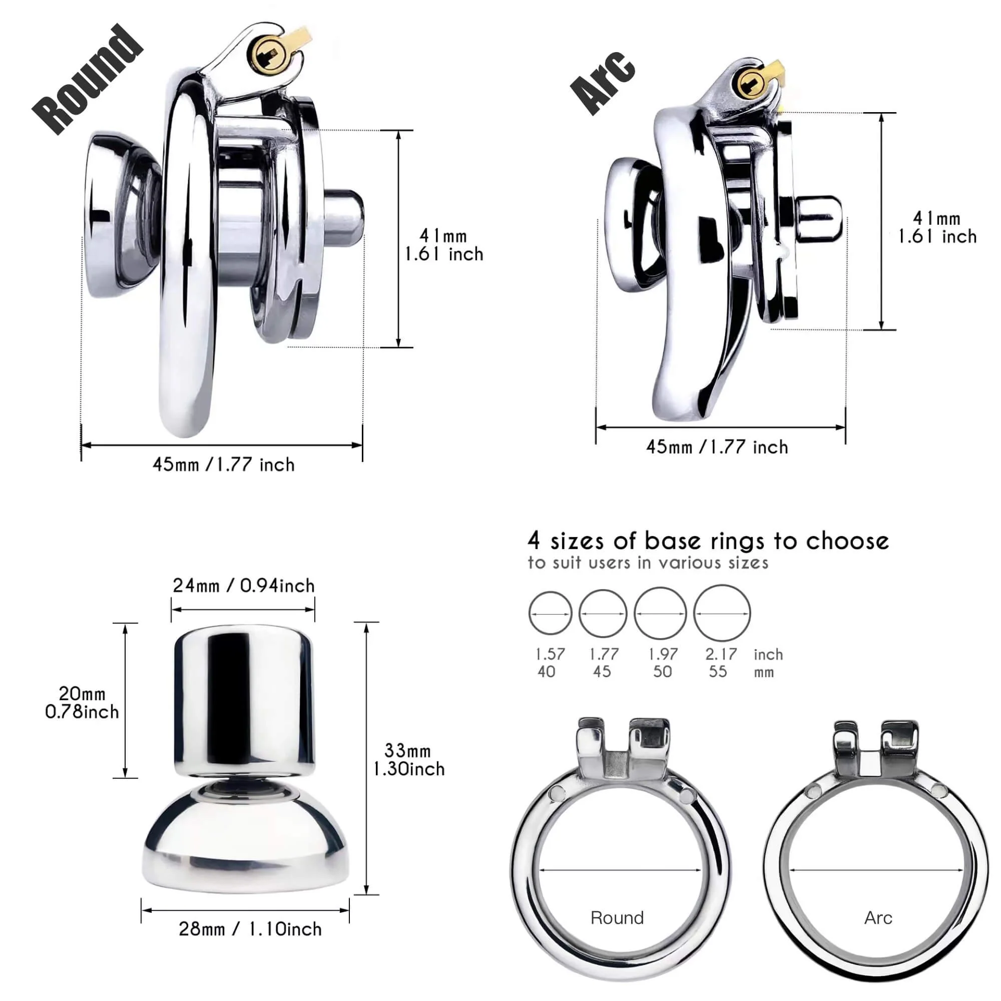 Inverted #402 DIY Silicone Dildo Sleeve Chastity Cage - Image 12
